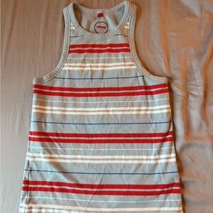 Wilson - Striped Tank Top with Red and Blue Accents